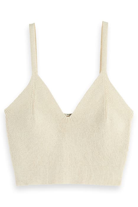 KNITTED BRA TOP SAND MELANGE by Scotch & Soda