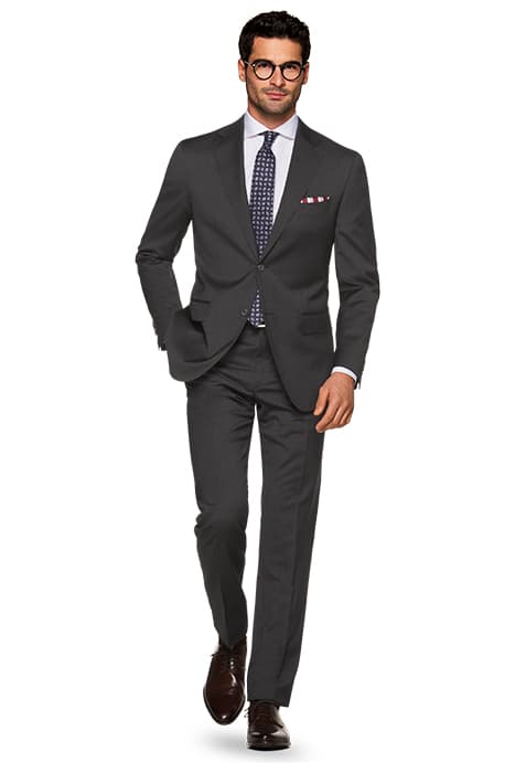 DARK GREY STRIPED NAPOLI SUIT by Suitsupply