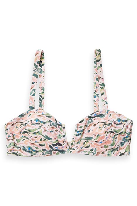 PRINTED BANDEAU BIKINI TOP COMBO I by Scotch & Soda