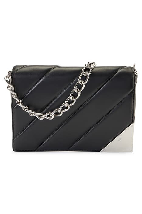 TAYDEN - MD SHOULDER BAG BLACK/SILVER by DKNY