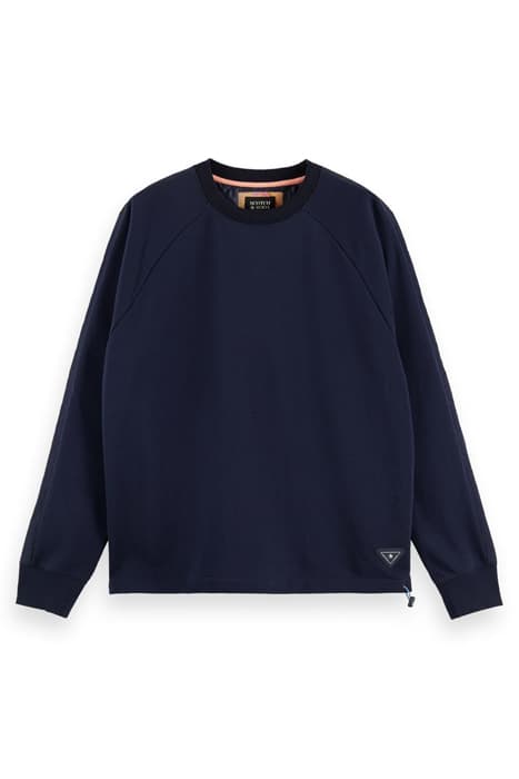 QUILTED NYLON-PANELLED FELPA SWEATSHIRT NAVY by Scotch & Soda