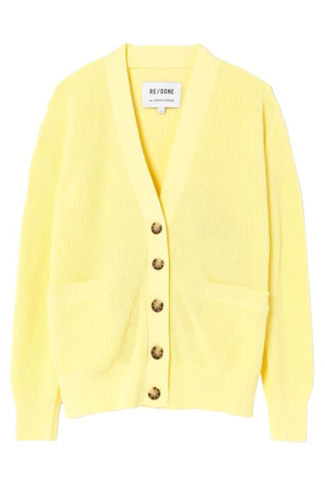 90S OVERSIZED CARDIGAN LEMON by RE/DONE