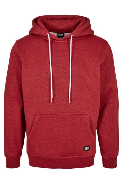 BASIC MELANGE HOODY BLOODSTONEMELANGE by Urban Classics