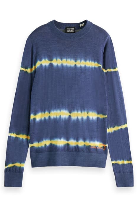 LIGHTWEIGHT WOOL-BLEND TIE-DYE CREWNECK PULLOVER COMBO C by Scotch & Soda