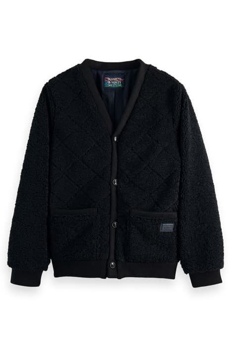 QUILTED TEDDY CARDIGAN NAVY by Scotch & Soda