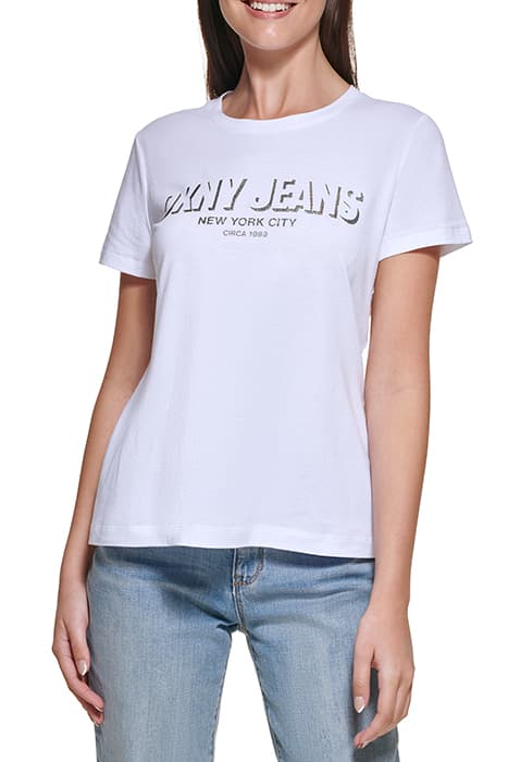 DKNY SHADOW LOGO T-S WHT/MUL by DKNY