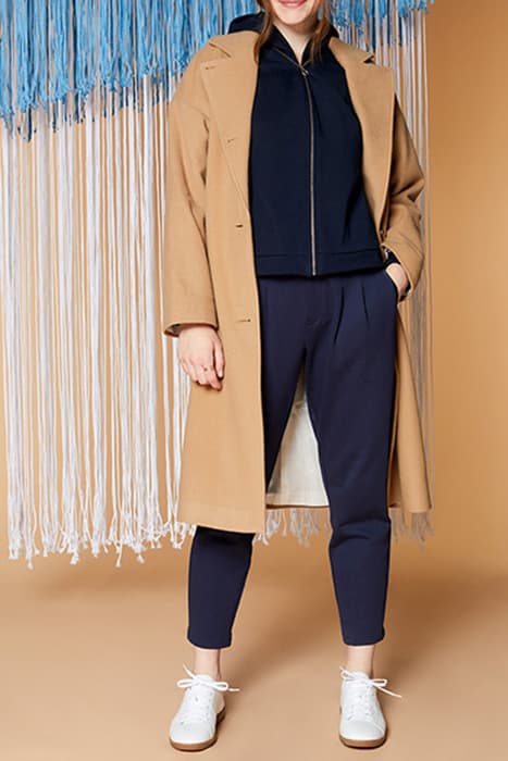 DENTZ - LONG CAMEL WOOL COAT by ONE STEP