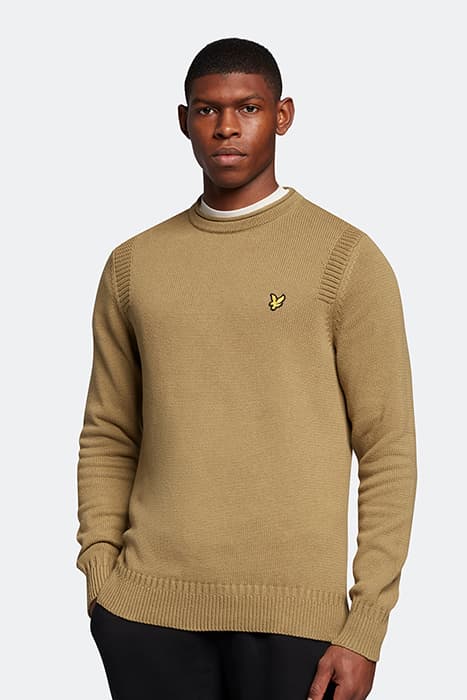 SELF ROLL MOCK NECK SEAWEED by Lyle & Scott