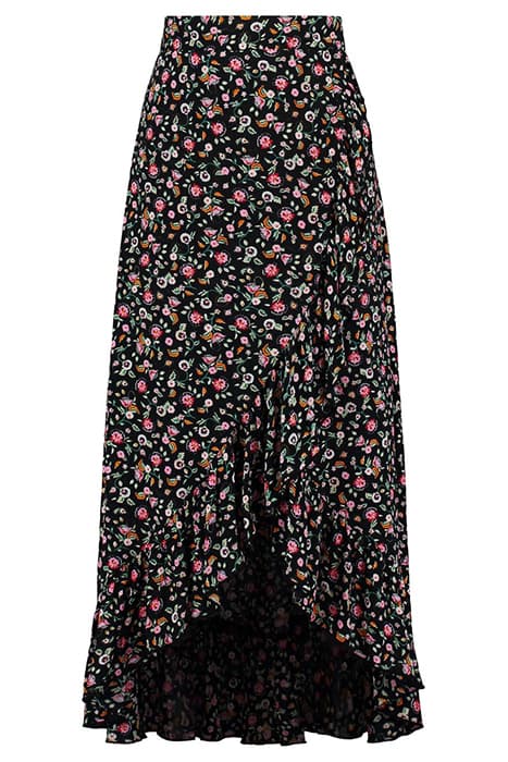 LADIES LOMBOK SKIRT DITSY FLOWER BLACK by Shiwi