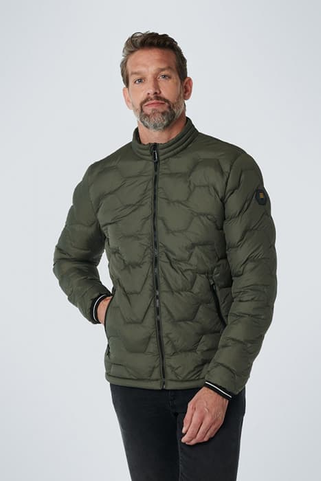 JACKET SHORT FIT PADDED MOSS by No Excess