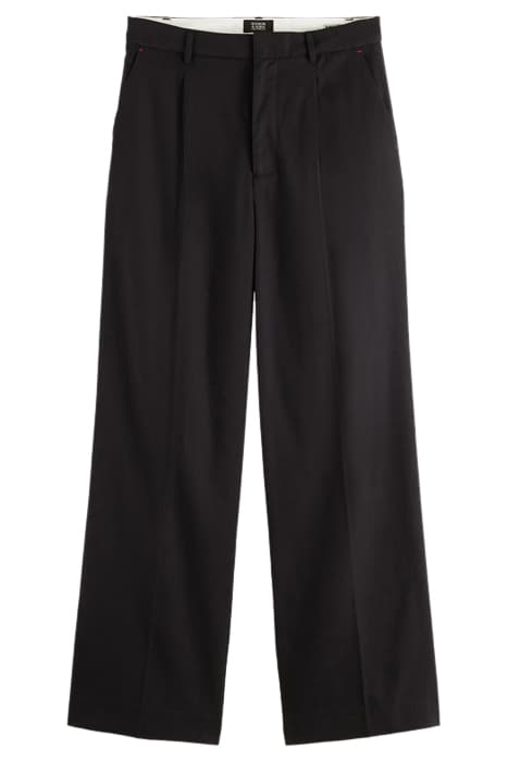 LOW-RISE WIDE LEG TROUSERS BLACK by Scotch & Soda