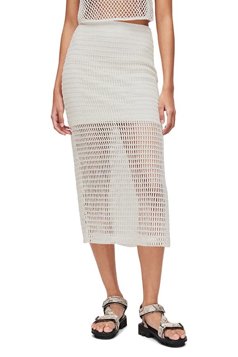 ROSALIE MIDI SKIRT CHALK WHITE by AllSaints