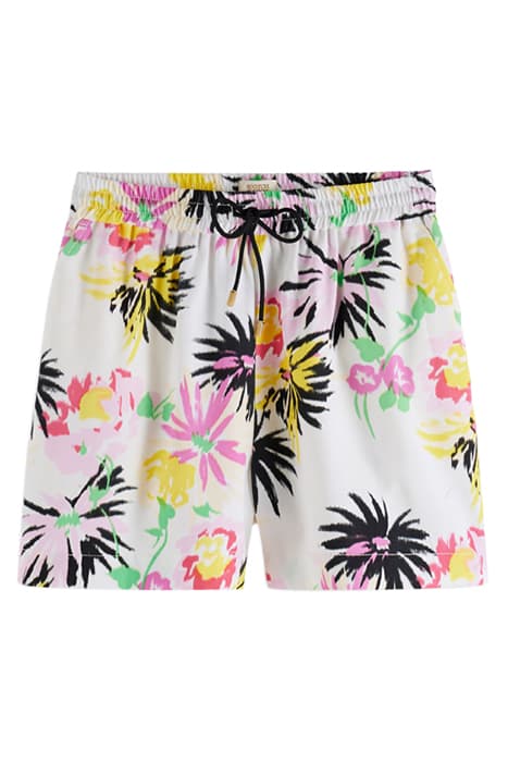 MID RISE PRINTED SHORTS ASTER WHITE by Scotch & Soda