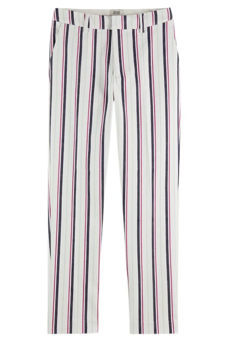 LOWRY - MID-RISE SLIM STRIPED TROUSERS CLUB STRIPE by Scotch & Soda