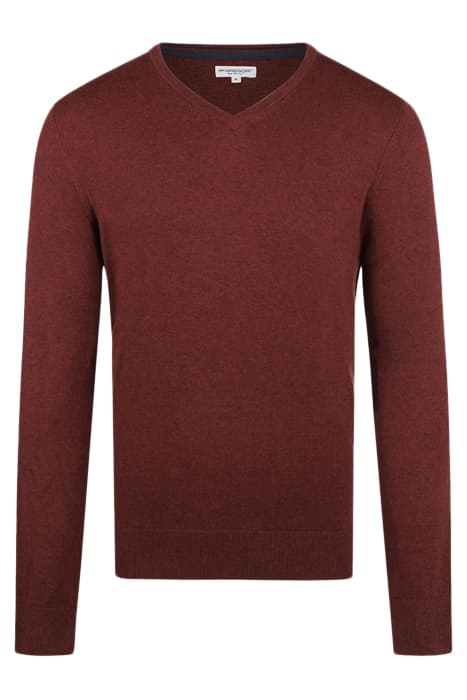 V-NECK SWEATER RUSTY RED by McGregor