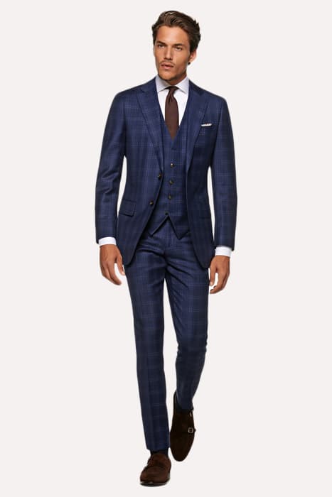 BLUE CHECKED LAZIO SUIT by Suitsupply