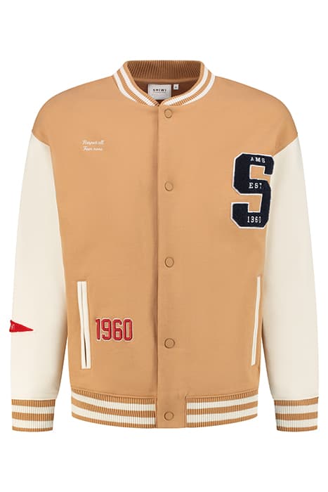 MEN VARSITY JACKET FOOTBALL BAKER BROWN by Shiwi