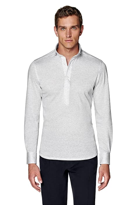 LIGHT GREY EXTRA SLIM FIT POPOVER by Suitsupply