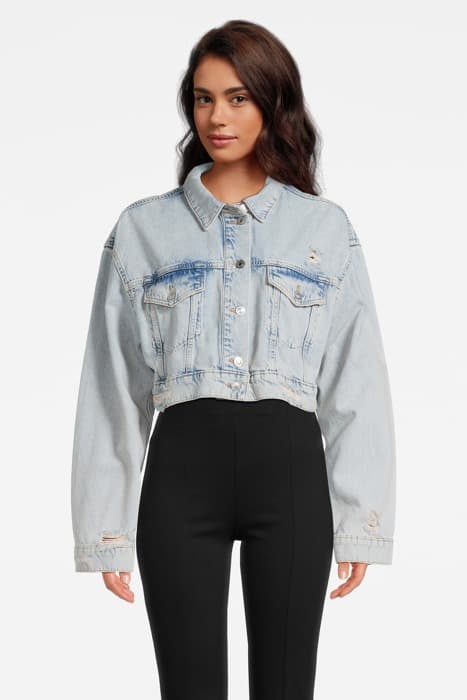 CONA CROPPED JACKET LIGHT INDIGO by AllSaints