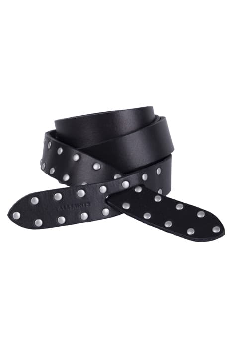 JOELLE FLIP TIE BELT BLK/ANTIQUE NICKEL by AllSaints