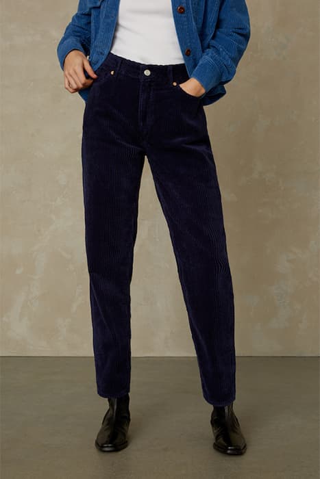 CAROLINE CROPPED WORKER BLUE CORD by Kings Of Indigo