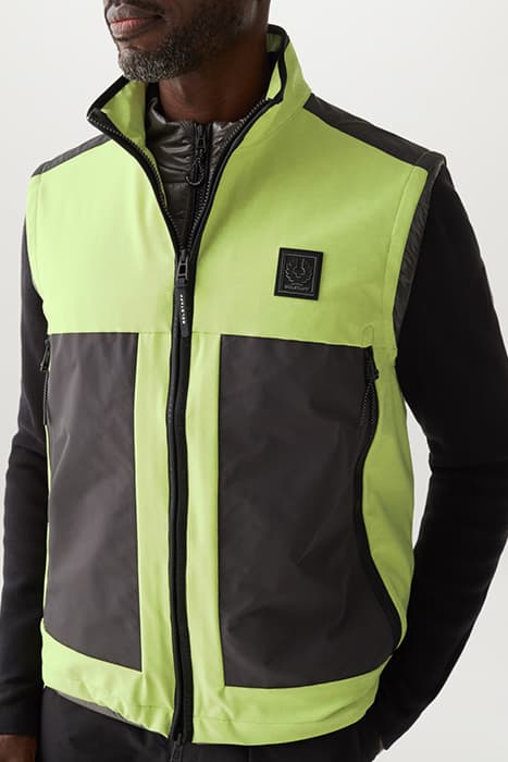 RATIO GILET LIME YELLOW by Belstaff