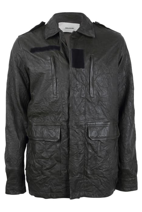 KIDO CRINKLE LEATHER PARKA KAKI by ZADIG&VOLTAIRE