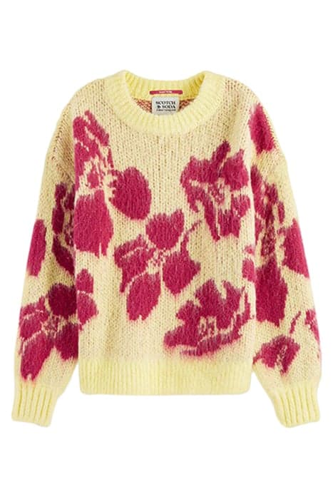 BRUSHED ABSTRACT FLORAL PULLOVER POPCORN by Scotch & Soda