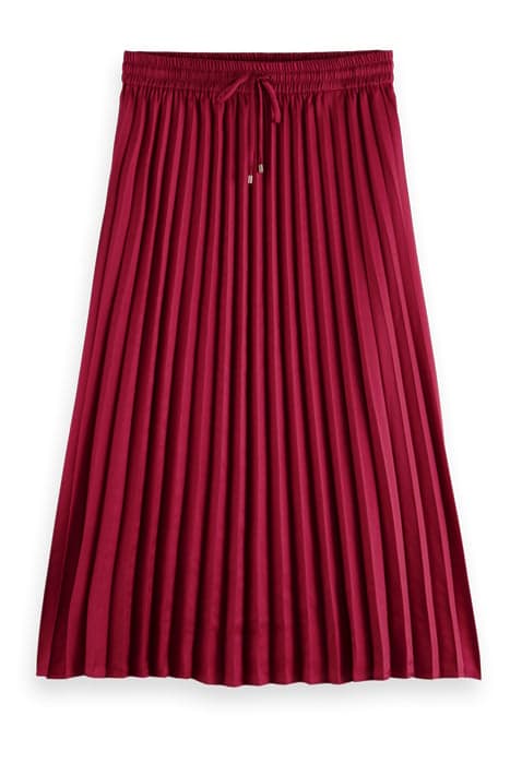 MID LENGTH PLISSÉE SKIRT IN RECYCLED POLYESTER CHERRY PIE by Scotch & Soda