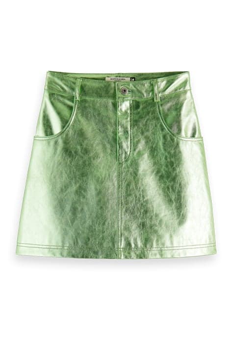 METALLIC MINI SKIRT FRESH MINT by Scotch & Soda