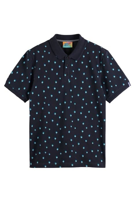 MINI PALM PRINT POLO NAVY by Scotch & Soda