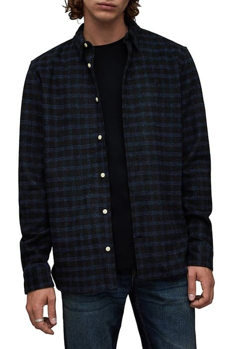 VOLANS LS SHIRT JET BLACK by AllSaints