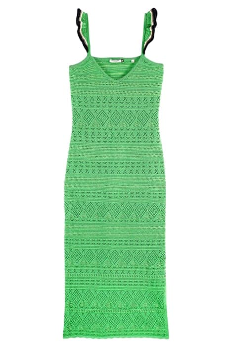 POINTELLE DETAIL DRESS BRIGHT PARAKEET by Scotch & Soda