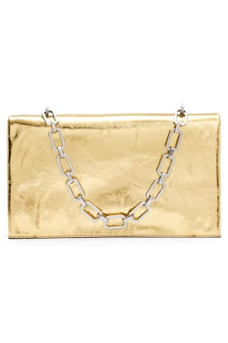 AKIRA CLUTCH BAG GOLD by AllSaints