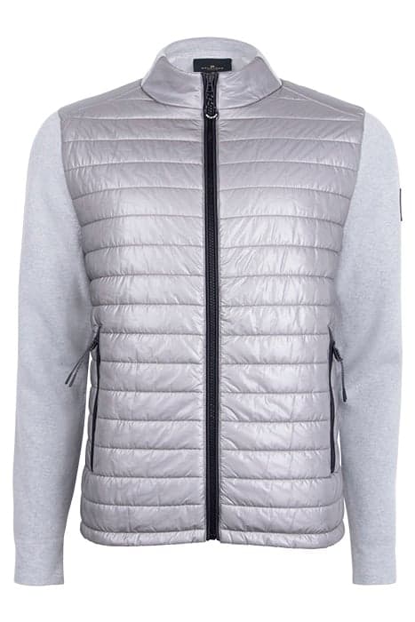 VEER ZIP CARDIGAN WHITE / LIGHT GREY by Belstaff