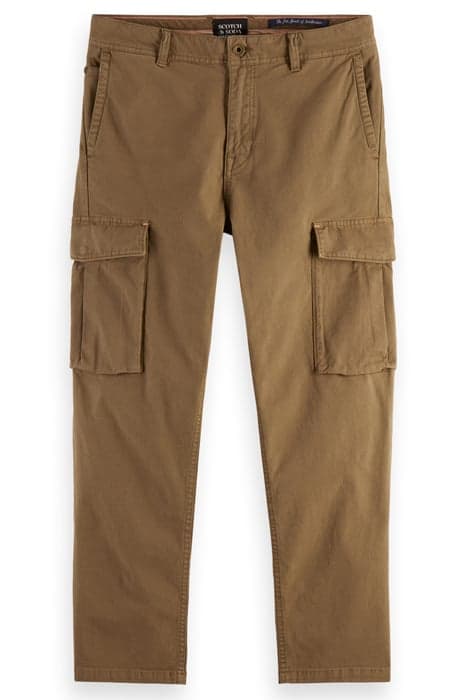 THE DRIFT - REGULAR TAPERED-FIT GARMENT-DYED CARGO PANTS KHA by Scotch & Soda