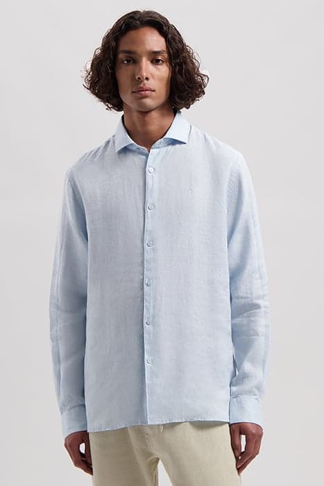 BASIC SHIRT LINEN LT. BLUE by Dstrezzed