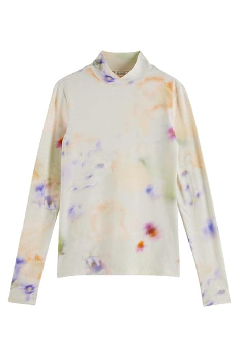 ALL-OVER PRINT SLIM-FIT LONG SLEEVE T-SHIRT MOTION PRINT by Scotch & Soda