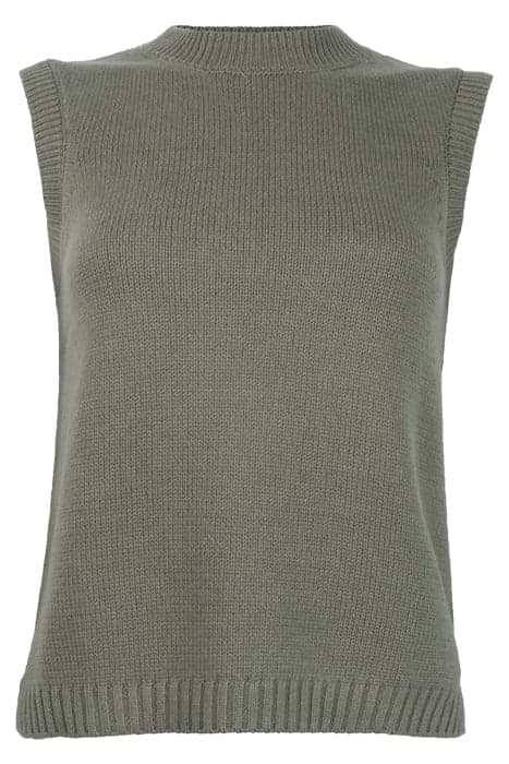 OVERSIZE KNIT TANK KHAKI by French Connection