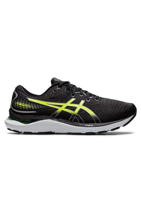 GEL-CUMULUS 24 BLACK/HAZARD GREEN by ASICS