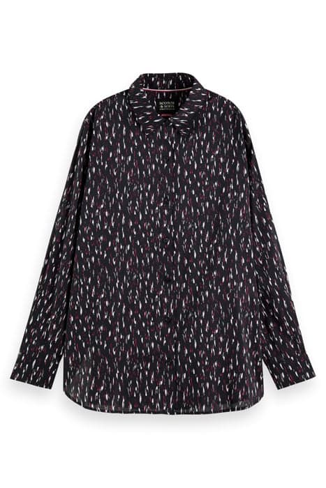 OVERSIZED SHIRT WITH PRINT IKAT RAIN by Scotch & Soda