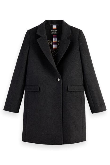 CLASSIC WOOL BLEND TAILORED COAT GREY MELANGE by Scotch & Soda