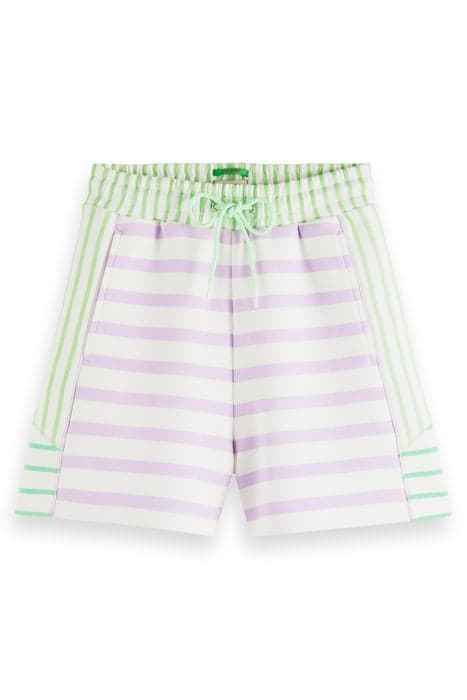 MIXED PRINTED STRIPE SWEAT SHORTS STRIPED by Scotch & Soda