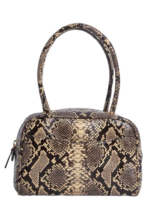 MARTIN MOCHA SNAKE PRINT LEATHER by BY FAR