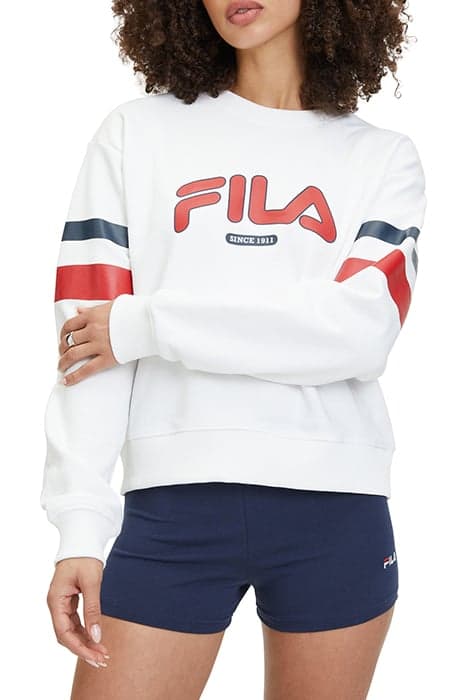 LATUR GRAPHIC CREW SWEAT BRIGHT WHITE by FILA