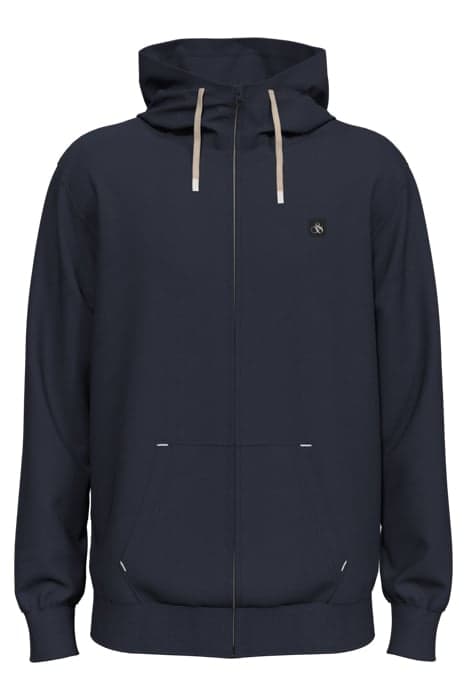 REGULAR FIT ESSENTIAL BADGE QUARTER ZIP IN ORGANIC COTTON NI by Scotch & Soda