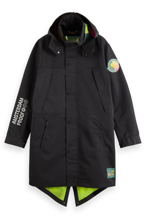 AMSTERDAM PROOF RAINCOAT PARKA BLACK by Scotch & Soda