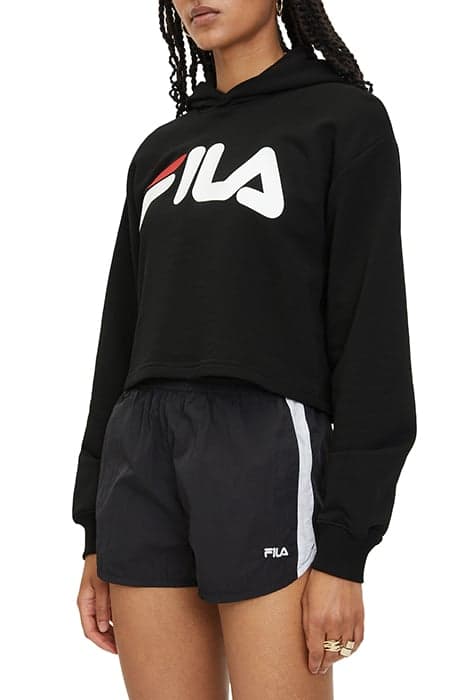 LAFIA CROPPED LOGO HOODY BLACK by FILA