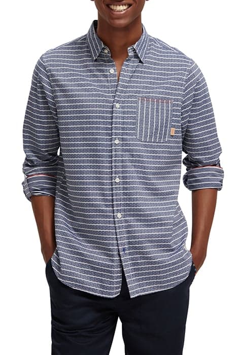 YARN DYED STRIPE SHIRT NIGHT STRIPE by Scotch & Soda