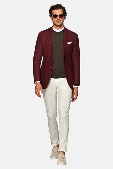 Dark Red Havana Blazer by Suitsupply